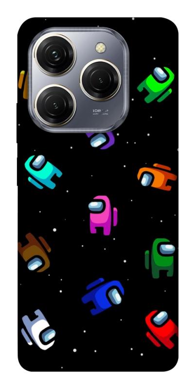 Чехол itsPrint Among us pattern для TECNO Spark 20 Pro, игры, купить оптом с доставкой