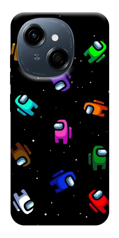 Чехол itsPrint Among us pattern для TECNO Spark Go 1, игры, купить оптом с доставкой