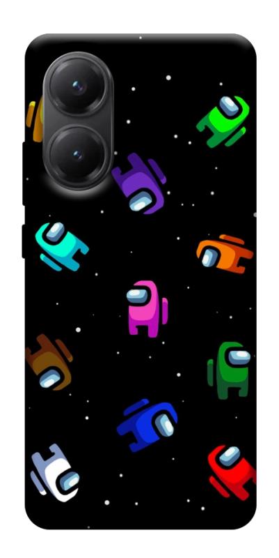 Чехол itsPrint Among us pattern для Xiaomi Poco X7 Pro, игры, купить оптом с доставкой