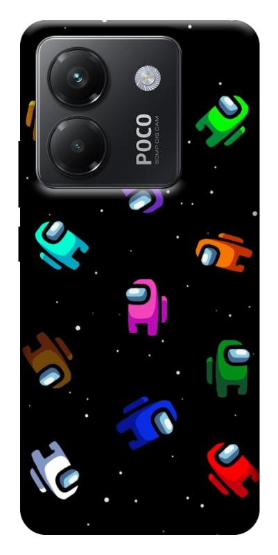 Чехол itsPrint Among us pattern для Xiaomi Poco M7 Pro 5G, игры, купить оптом с доставкой