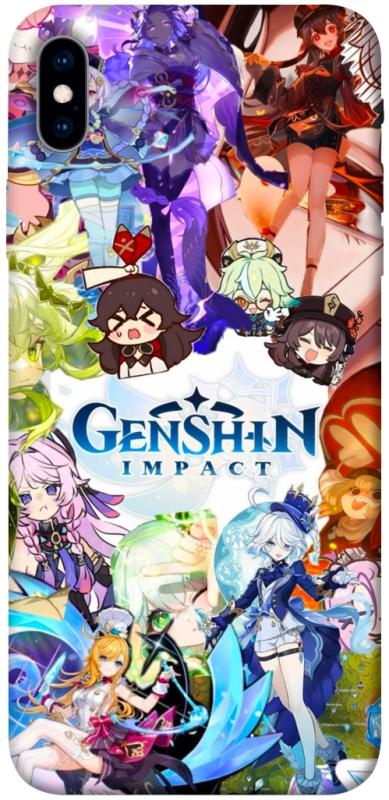 Чохол itsPrint Genshin impact для Apple iPhone XS Max (6.5"), ігри, купити оптом з доставкою