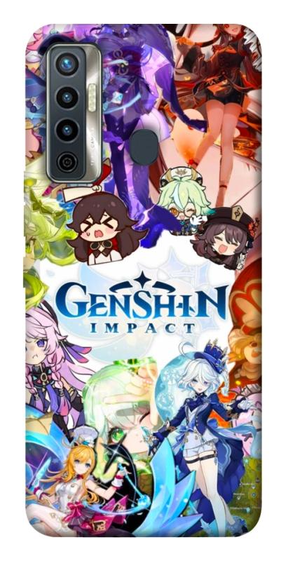 Чохол itsPrint Genshin impact для TECNO Camon 17 Pro, ігри, купити оптом з доставкою