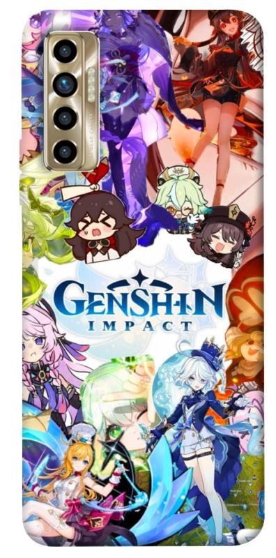 Чохол itsPrint Genshin impact для TECNO Camon 17P, ігри, купити оптом з доставкою