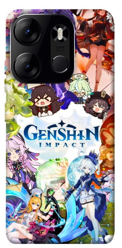 Чехол itsPrint Genshin impact для Tecno Spark Go 2023, игры, купить оптом с доставкой