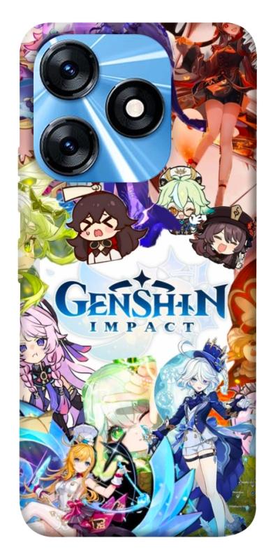 Чохол itsPrint Genshin impact для TECNO Spark 10 Pro, ігри, купити оптом з доставкою