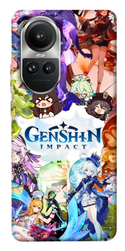 Чехол itsPrint Genshin impact для Oppo Reno 10, игры, купить оптом с доставкой