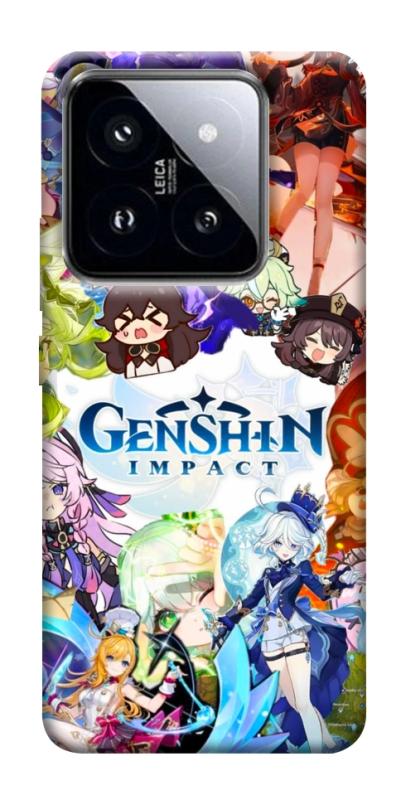 Чехол itsPrint Genshin impact для Xiaomi 14 Pro, игры, купить оптом с доставкой