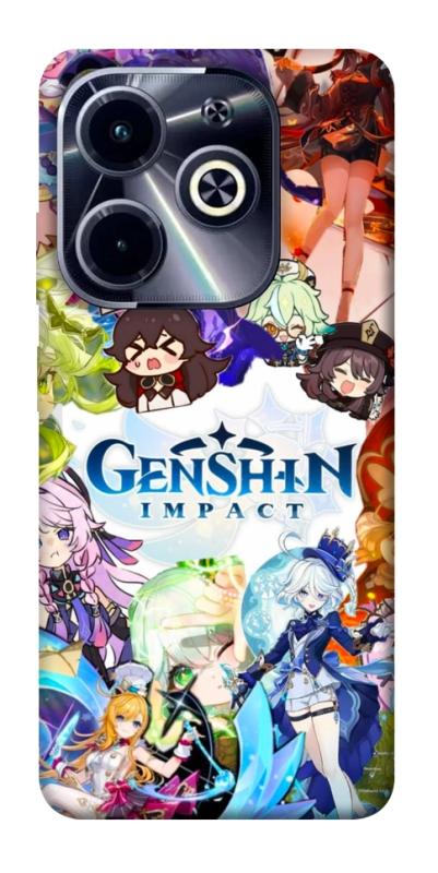 Чохол itsPrint Genshin impact для Infinix Hot 40i, ігри, купити оптом з доставкою