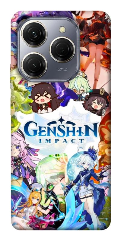 Чохол itsPrint Genshin impact для TECNO Spark 20 Pro, ігри, купити оптом з доставкою