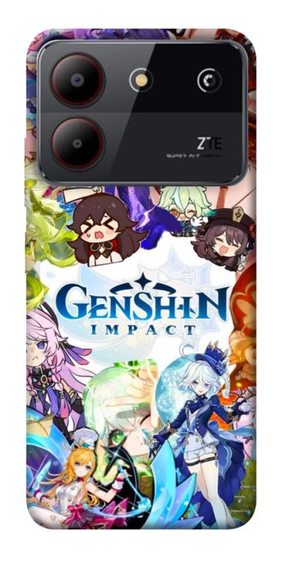 Чехол itsPrint Genshin impact для ZTE Blade A54 4G, игры, купить оптом с доставкой