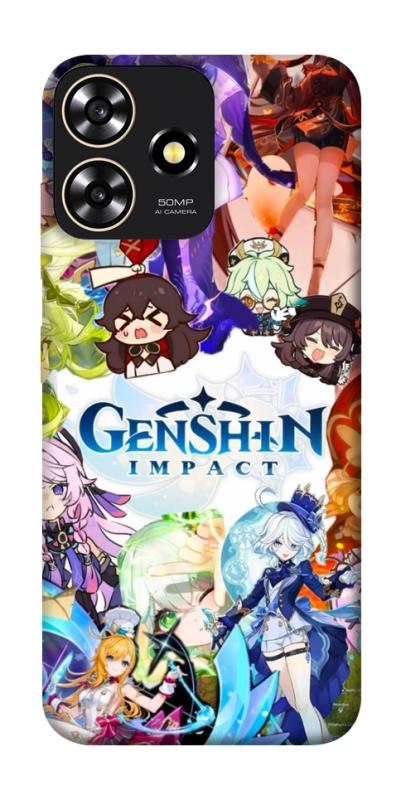 Чехол itsPrint Genshin impact для ZTE Blade A73 4G, игры, купить оптом с доставкой