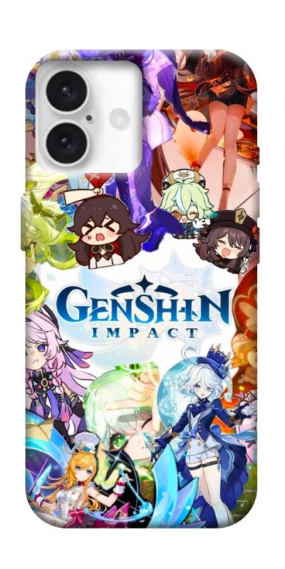 Чехол itsPrint Genshin impact для Apple iPhone 16 (6.1"), игры, купить оптом с доставкой