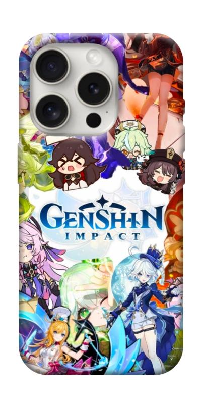 Чехол itsPrint Genshin impact для Apple iPhone 16 Pro (6.3"), игры, купить оптом с доставкой