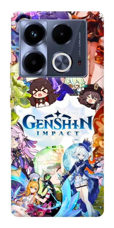 Чохол itsPrint Genshin impact для Infinix Note 40 4G, ігри, купити оптом з доставкою