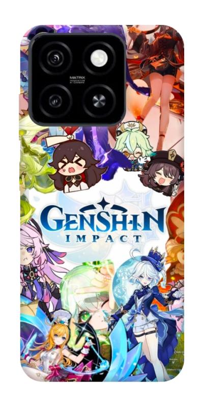 Чехол itsPrint Genshin impact для ZTE Blade A55 4G, игры, купить оптом с доставкой