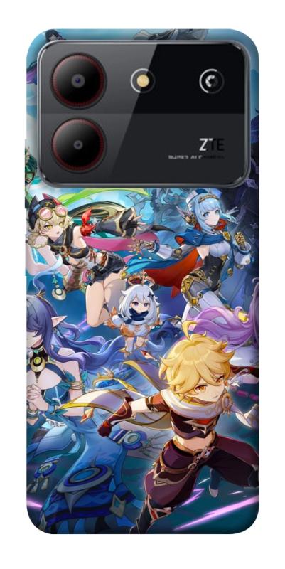 Чехол itsPrint Genshin nod krai для ZTE Blade A54 4G, игры, купить оптом с доставкой