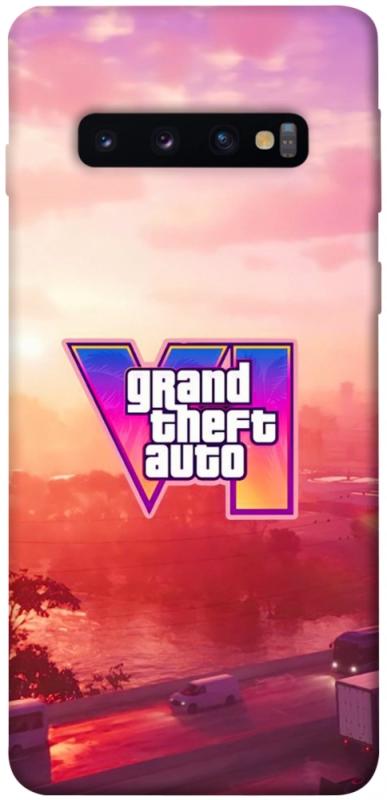 Чехол itsPrint GTA VI Vice City для Samsung Galaxy S10, игры, купить оптом с доставкой