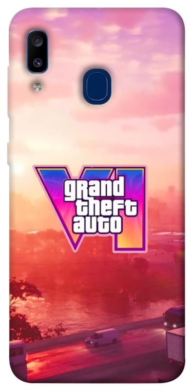 Чехол itsPrint GTA VI Vice City для Samsung Galaxy A20 / A30, игры, купить оптом с доставкой