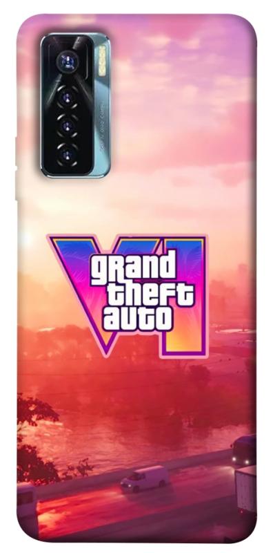 Чохол itsPrint GTA VI Vice City для TECNO Camon 17 Pro, ігри, купити оптом з доставкою