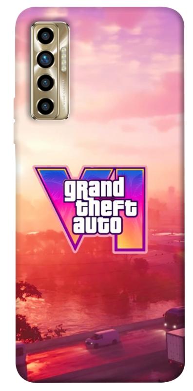 Чохол itsPrint GTA VI Vice City для TECNO Camon 17P, ігри, купити оптом з доставкою