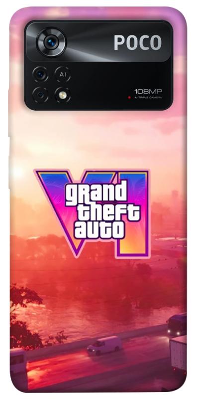Чохол itsPrint GTA VI Vice City для Xiaomi Poco X4 Pro 5G, ігри, купити оптом з доставкою