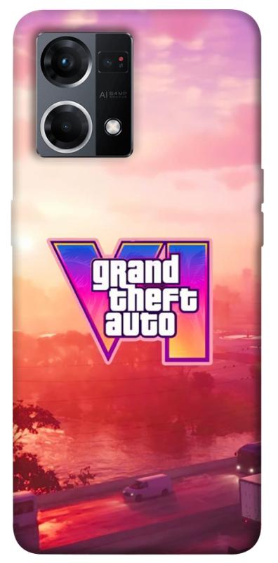 Чохол itsPrint GTA VI Vice City для Oppo Reno 7 4G, ігри, купити оптом з доставкою