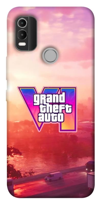 Чохол itsPrint GTA VI Vice City для Nokia C21 Plus, ігри, купити оптом з доставкою