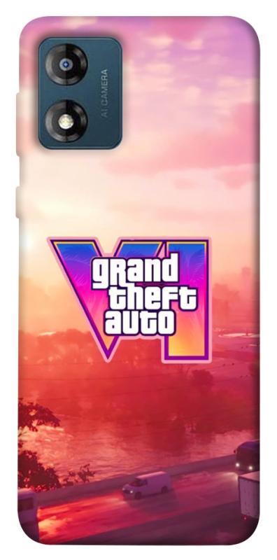 Чохол itsPrint GTA VI Vice City для Motorola Moto E13, ігри, купити оптом з доставкою
