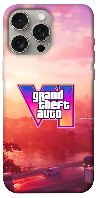 Чехол itsPrint GTA VI Vice City для Apple iPhone 15 Pro Max (6.7"), игры, купить оптом с доставкой