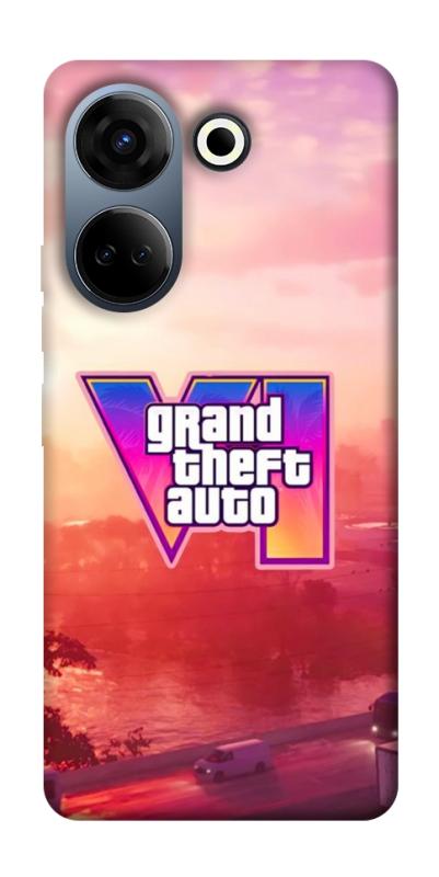 Чехол itsPrint GTA VI Vice City для TECNO Camon 20 Pro (CK7n), игры, купить оптом с доставкой