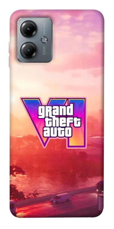 Чохол itsPrint GTA VI Vice City для Motorola Moto G14, ігри, купити оптом з доставкою