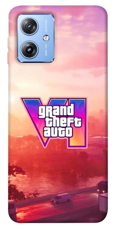 Чохол itsPrint GTA VI Vice City для Motorola Moto G84, ігри, купити оптом з доставкою