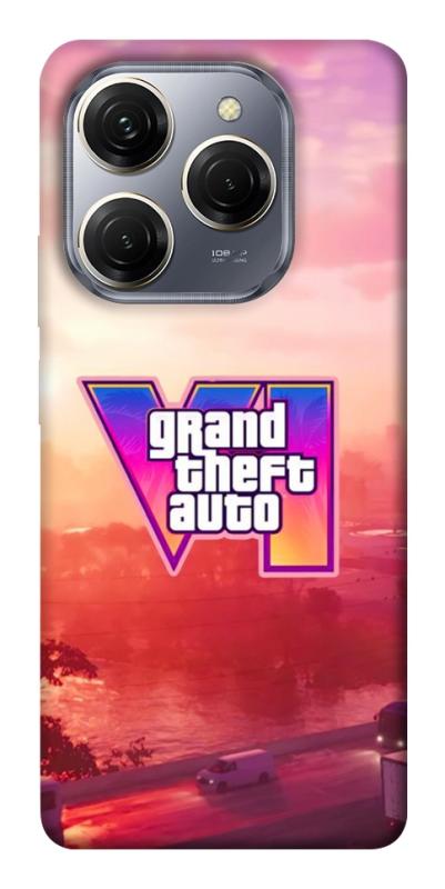Чохол itsPrint GTA VI Vice City для TECNO Spark 20 Pro, ігри, купити оптом з доставкою