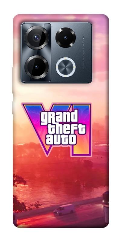 Чохол itsPrint GTA VI Vice City для Infinix Note 40 Pro 4G, ігри, купити оптом з доставкою