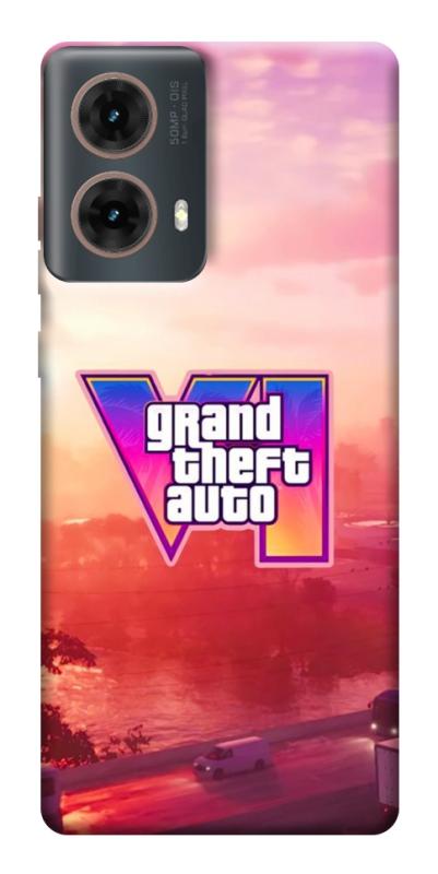 Чехол itsPrint GTA VI Vice City для Motorola Moto G85, игры, купить оптом с доставкой