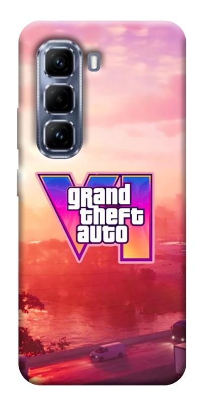 Чехол itsPrint GTA VI Vice City для Infinix Hot 50 Pro, игры, купить оптом с доставкой