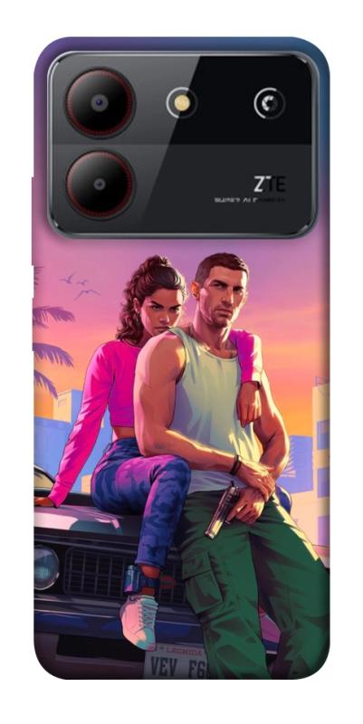 Чохол itsPrint GTA VI Heroes для ZTE Blade A54 4G, ігри, купити оптом з доставкою