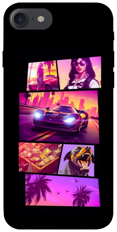 Чохол itsPrint GTA vibes для Apple iPhone 7 / 8 (4.7"), ігри, купити оптом з доставкою
