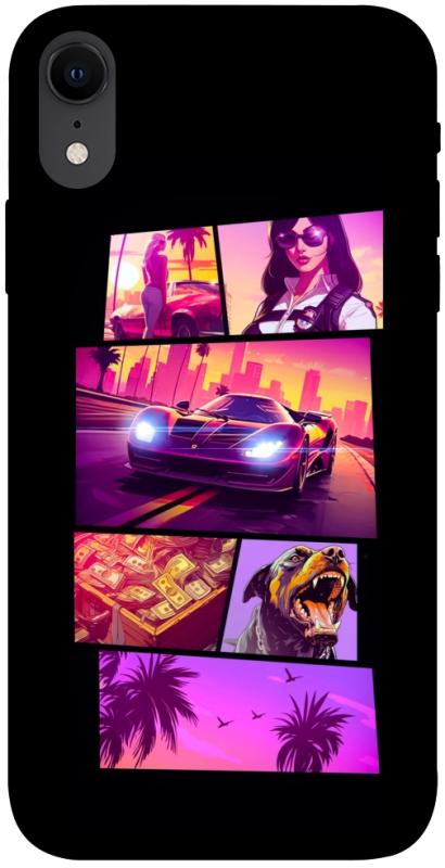 Чохол itsPrint GTA vibes для Apple iPhone XR (6.1"), ігри, купити оптом з доставкою