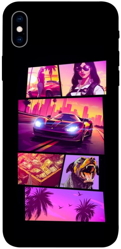 Чохол itsPrint GTA vibes для Apple iPhone XS Max (6.5"), ігри, купити оптом з доставкою