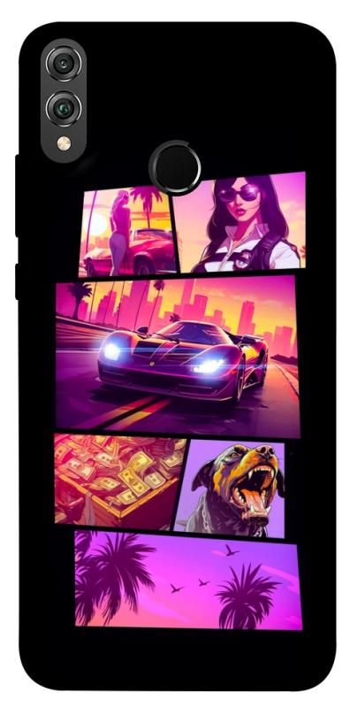 Чохол itsPrint GTA vibes для Huawei Honor 8X, ігри, купити оптом з доставкою