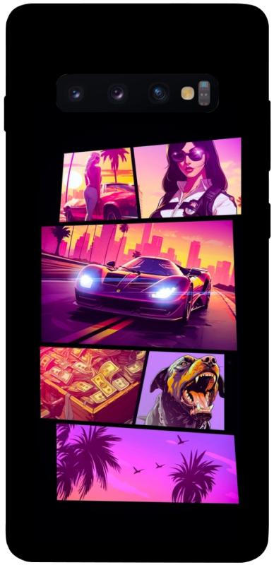 Чехол itsPrint GTA vibes для Samsung Galaxy S10+, игры, купить оптом с доставкой