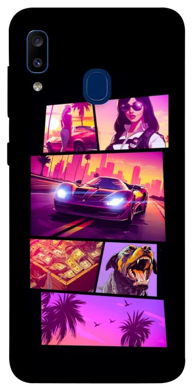 Чохол itsPrint GTA vibes для Samsung Galaxy A20 / A30, ігри, купити оптом з доставкою