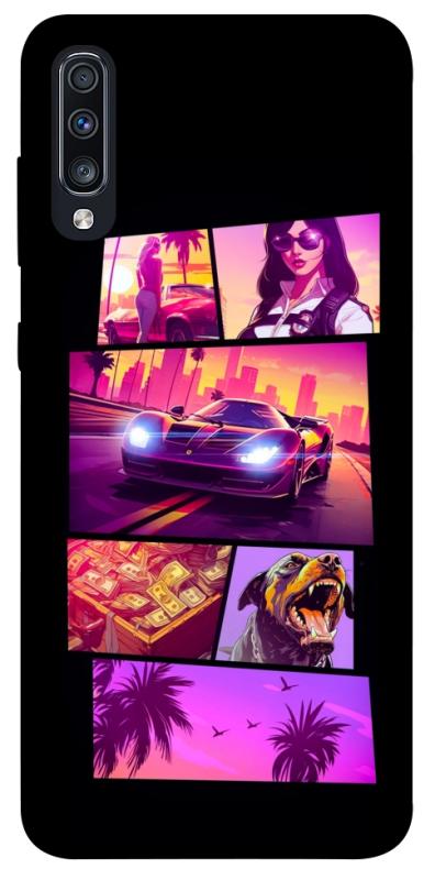Чохол itsPrint GTA vibes для Samsung Galaxy A70 (A705F), ігри, купити оптом з доставкою