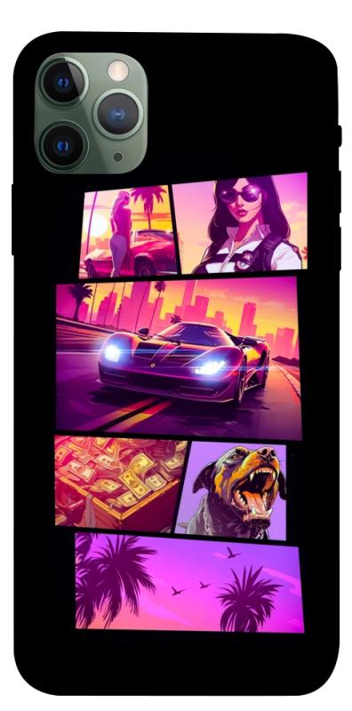 Чохол itsPrint GTA vibes для Apple iPhone 11 Pro Max (6.5"), ігри, купити оптом з доставкою