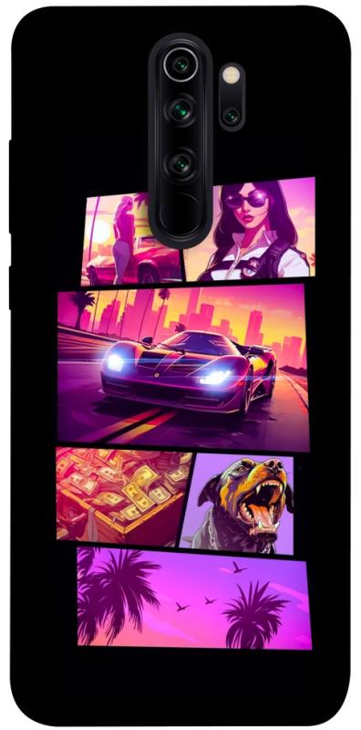 Чехол itsPrint GTA vibes для Xiaomi Redmi Note 8 Pro, игры, купить оптом с доставкой