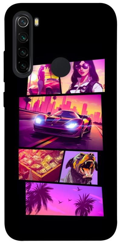 Чохол itsPrint GTA vibes для Xiaomi Redmi Note 8, ігри, купити оптом з доставкою