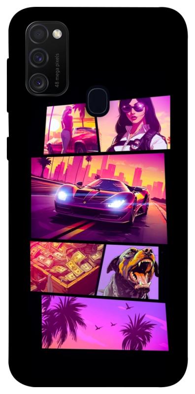 Чохол itsPrint GTA vibes для Samsung Galaxy M30s / M21, ігри, купити оптом з доставкою