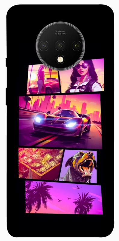 Чохол itsPrint GTA vibes для OnePlus 7T, ігри, купити оптом з доставкою
