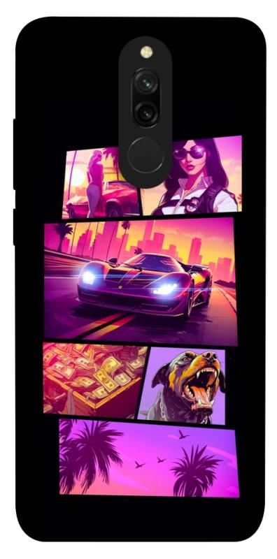 Чохол itsPrint GTA vibes для Xiaomi Redmi 8, ігри, купити оптом з доставкою